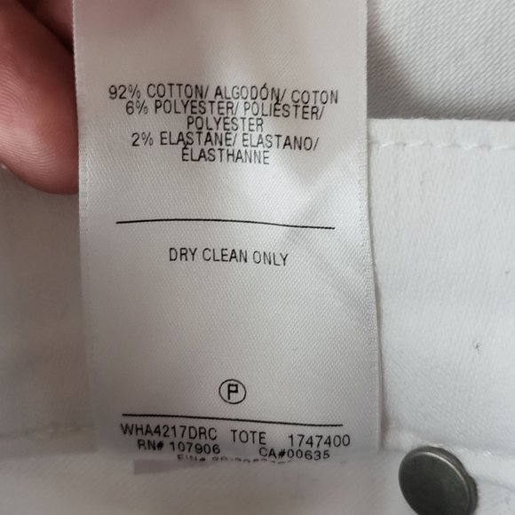 Hudson Women's Barbara Super Skinny Black and White Two-Tone Denim Jeans Size 28 - Picture 12 of 14